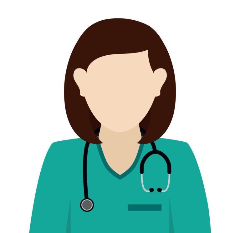 female-doctor-with-stethoscope-in-flat-illustration-for-hospital-and-medical-element-vector